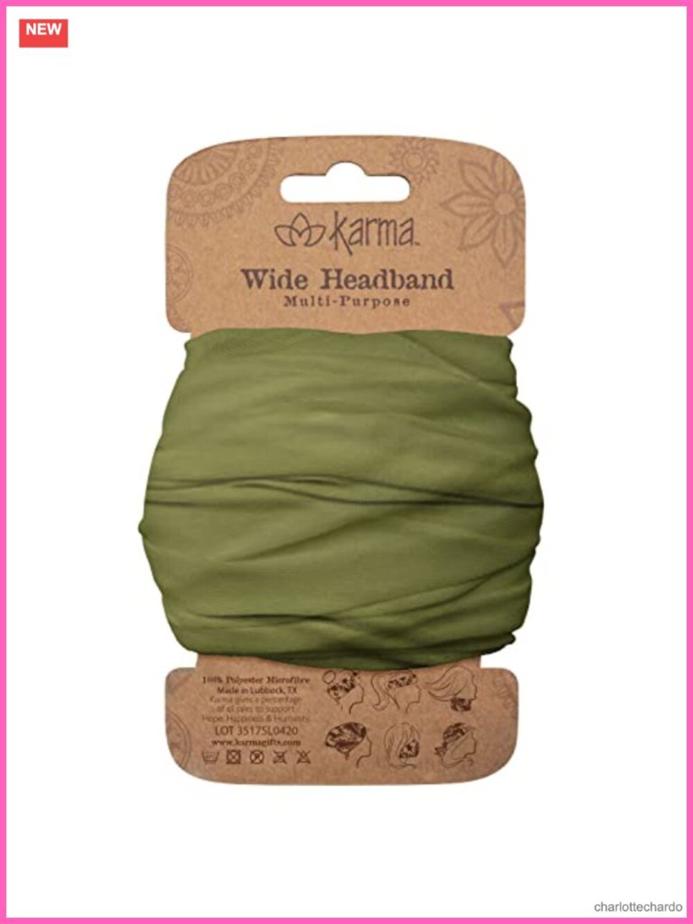Women's Wide Fabric Headband - Stretchy Polyester Microfiber Hair Scarf